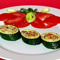 Nadziane krążki cukini