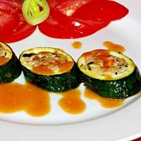 Nadziane krążki cukini