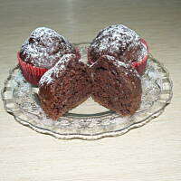 Muffiny czekoladowo - bananowe