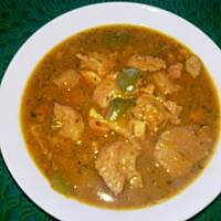 Gulasz z indyka i boczku