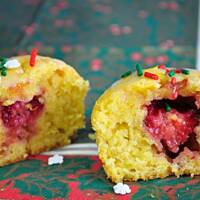 Babeczki cytrynowe z truskawkami