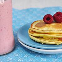 Pomarańczowo-serowe placuszki z czekoladą