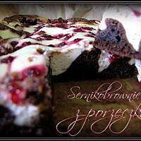 Sernikobrownie z wiśniami