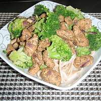 Tagiatelle z kurczakiem w sosie z sera pleśniowego