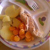 cielęcina z warzywami z piekarnika dla roczniaka