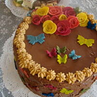 Tort Karmelowo - nutelowy