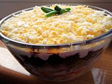 Fot. natalka1, Sałatka warstwowa ze śledziami i buraczkami