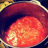 Frykadelki w sosie pomidorowym + kalafior z cytrynowym dressingiem