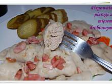 Fot. Olciaa, Piegowate pierogi z mięsem drobiowym