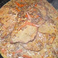 Schab w sosie kurkowym (kurkowo-cebulowym)