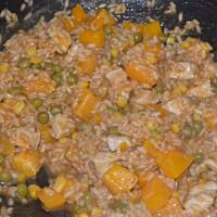 Risotto z grzybami i czarnymi oliwkami