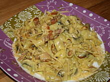 Fot. Anioł_, Tagliatelle z pieczarkami