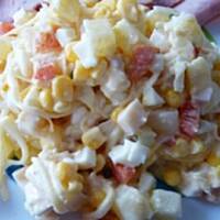 Sałatka z szynką i papryką konserwową