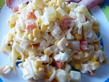 Fot. Anna Z, Sałatka z szynką i papryką konserwową