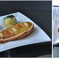 Filet z kurczaka z papryką w cieście naleśnikowym