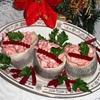 Sałatka z buraczków ze śledziem