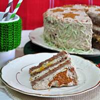 Świąteczny torcik piernikowo-pomarańczowy