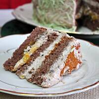 Świąteczny torcik piernikowo-pomarańczowy