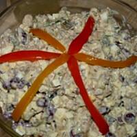 Sałatka z kurczakiem i czerwoną fasolą