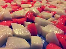 Fot. Konradek, Kurczak pieczony z sosem pieczarkowym