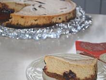 Fot. sebek, Cynamonowy sernik z powidłami śliwkowymi