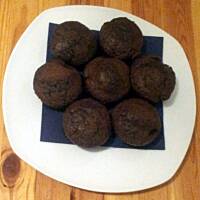 Muffiny czekoladowo-kawowe z wiśniami