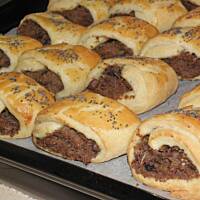 Paszteciki z kapustą i grzybami.