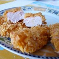 Kąski kurczaka w maślance i płatkach