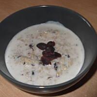 Owsianka z żurawiną