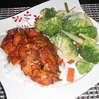 Łosoś teriyaki