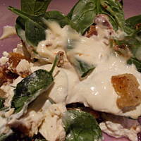 sałatka ze szpinakiem