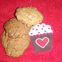 Ciastka czekoladowe z bakaliami i płatkami owsianymi