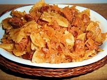 Fot. natalka1, Łazanki z kapustą i kiełbasą na czerwono