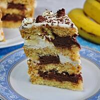 Tort bananowo-czekoladowy