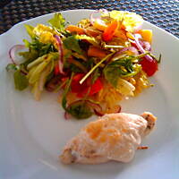 Lazurowe roladki z piersi kurczaka nadziewane suszonymi pomidorami