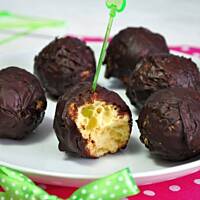 Mini pączki w czekoladzie