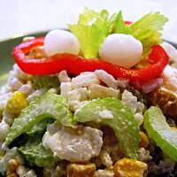 Sałatka z przewagą ryżu