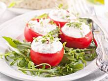 Fot. xxxona22, Pomidory faszerowane zieloną pastą twarogową