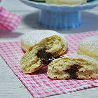 Pieczone pączki z czekoladą