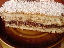 Fot. baryz1, Biszkopt z kremem orzechowym