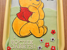 Fot. kromselka, Tort brzoskwiniowy z Kubusiem Puchatkiem