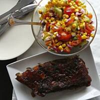 Żeberka w przyprawie 5 smaków z salsą