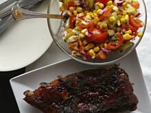 Fot. Babeczka_piecze, Żeberka w przyprawie 5 smaków z salsą