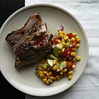 Żeberka w przyprawie 5 smaków z salsą