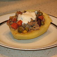 Ziemniaki faszerowane.