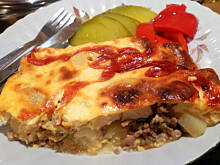 Fot. Mama - Różyczki, Zapiekanka ziemniaczana z mięsem mielonym