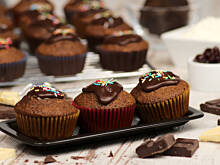 Fot. Wkn, Muffiny z czekoladą i pijanymi wiśniami