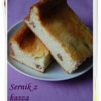 Sernik z kaszą manną