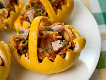 Fot. edyta-eb3, Makaronowa sałatka w cytrynowych koszyczkach