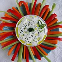 Sos tzatziki z warzywami